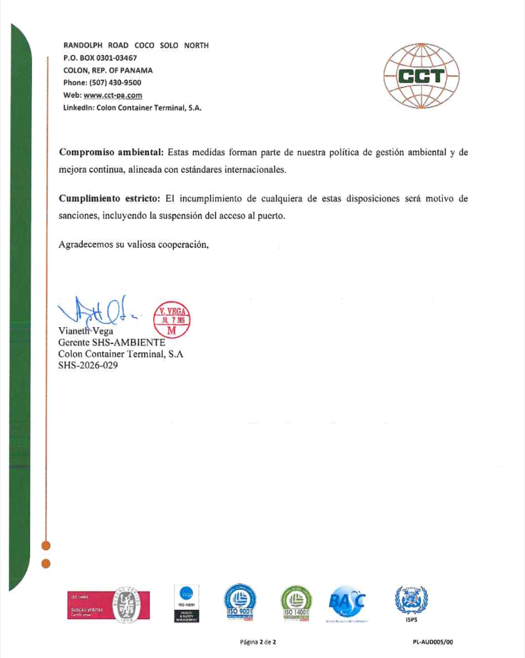 Comunicado a Transportistas - Página 2